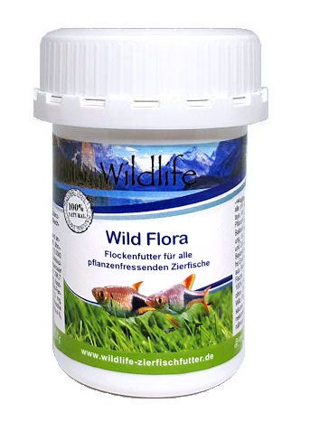 WILDLIFE Wild Flora 10g (75ml) oder 25g (250ml)- Naturfutter für alle pflanzenfressenden Zierfische