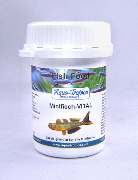 Aqua-Tropica Minifisch-VITAL Gran 30g - Futtergranulat für Jungfische, Minifische