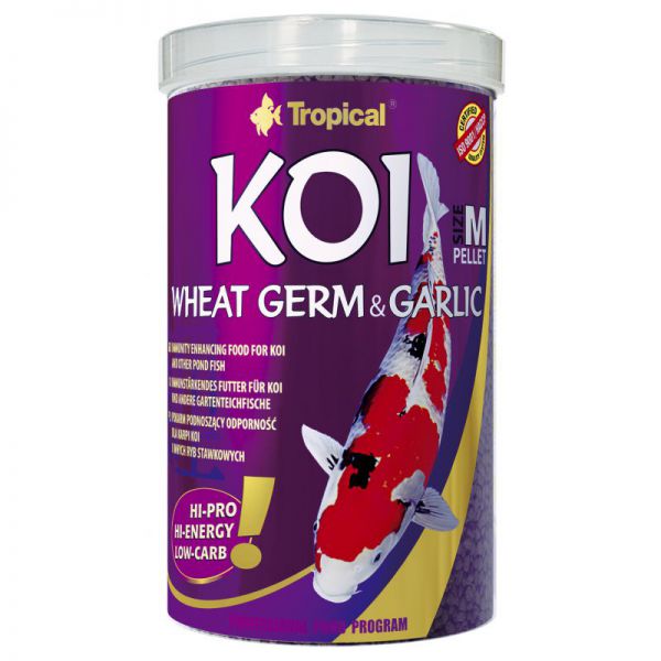 Tropical Koi Wheat Germ & Garlic Pellet - Größe M