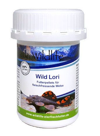 WILDLIFE Wild Lori 47g (75ml) oder 150g (250ml) - Natürliche Futterpellets für Fleischfressende Wels