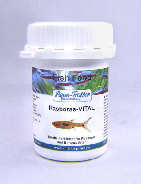 Aqua-Tropica Rasbora-VITAL 40g- Farbfutter Granulat für Rot- & Blautöne