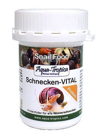 Aqua-Tropica Schnecken-VITAL Protein 40g - Schneckenfutter, Futter für Schnecken