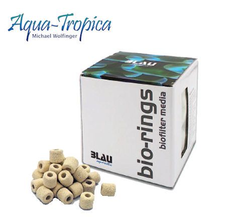 BLAU aquaristic filter-rings - Hochporöse biologische Filterringe, Keramikringe für 150 Liter