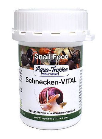 Aqua-Tropica Schnecken-VITAL 40g - Schneckenfutter, Hauptfutter für Schnecken