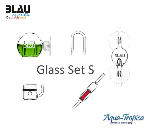Blau aquaristic CO2 Glas-Set S